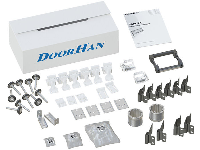 Базовая комплектация секционных ворот RSD02LUX ДорХан