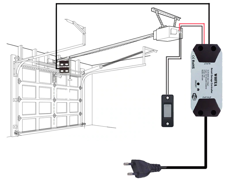 Подключение Wi-Fi контроллера управления воротами WG-088
