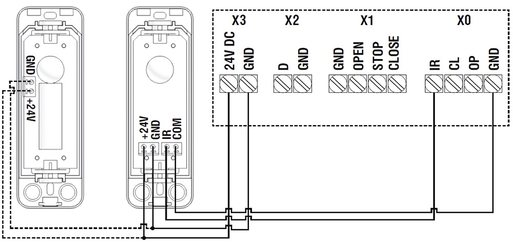 Схема подключения PHOTOCELL-PRO ДорХан